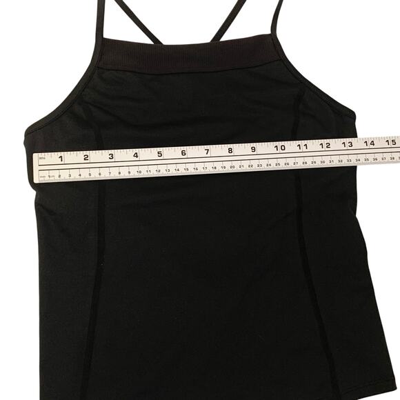 Free People Movement Womens Looking Heavenly Tank Black Strappy Back Size Small - Picture 8 of 16